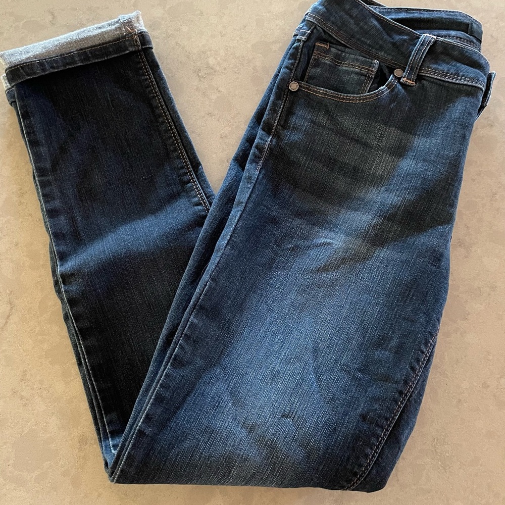 1822 Adrianna Skinny Jeans Size 28 Roll Cuff Mid Rise